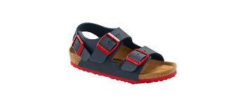 Dětské Milano Birkenstock Birko-flor Narrow Blankyt Červené | CZ 142QMA